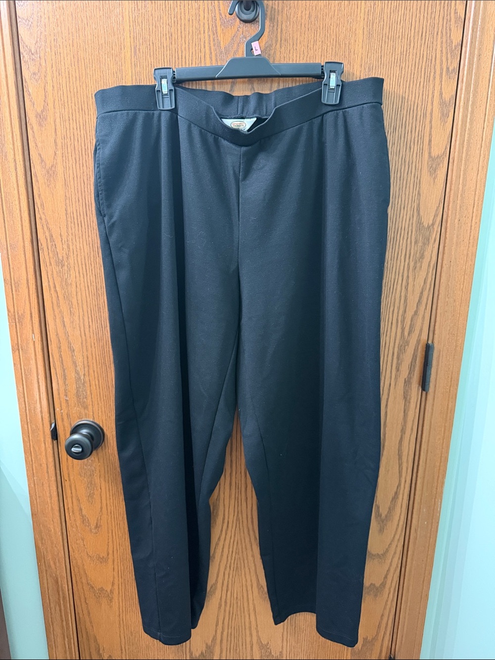 Women’s Plus size Talbots Black Straight-Leg Trousers